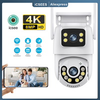 Caméra de surveillance extérieure sans fil, 8MP, 4K, PTZ, WiFi, objectif pour touristes, AI, poignées humaines, ECT, sécurité IP, suivi automatique, application iCSee 1